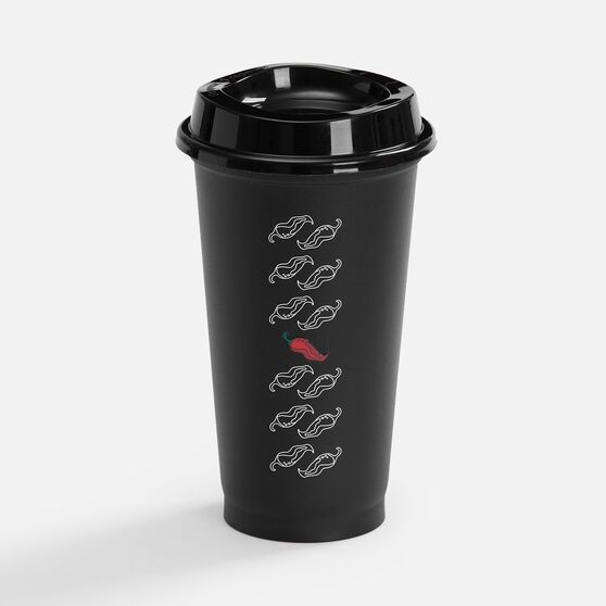 Стакан с крышкой Color Cap, ver.2, черный-5