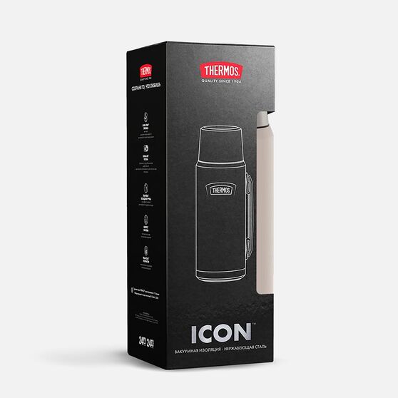 Термос Icon 1200, бежевый-9