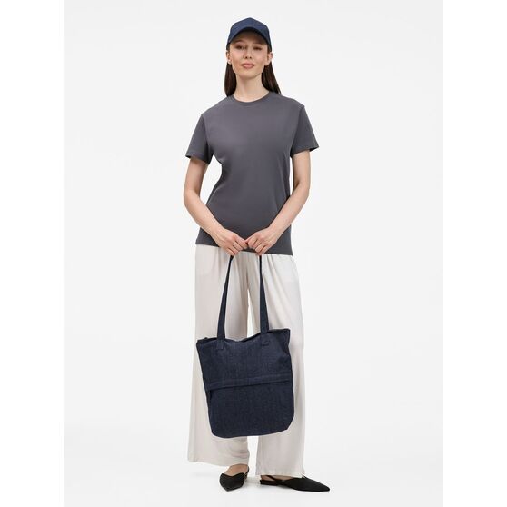 Сумка для покупок Denimate, темно-синяя-5