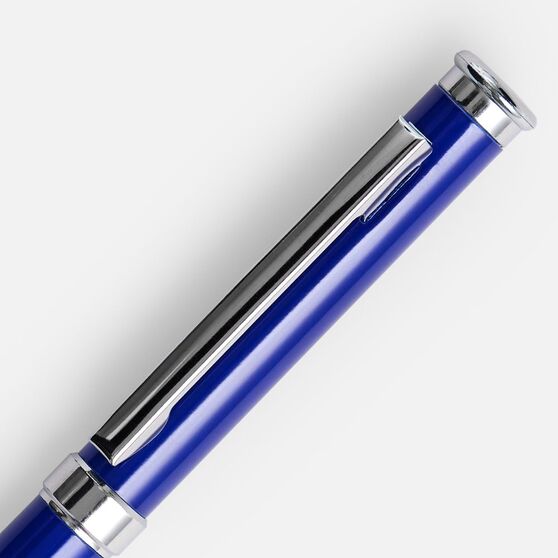 Ручка шариковая Finn Chrome, синяя-3