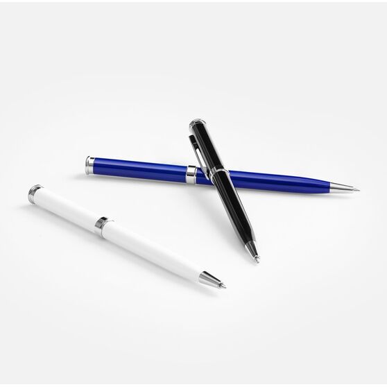Ручка шариковая Finn Chrome, синяя-5