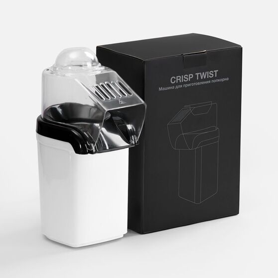 Машина для приготовления попкорна Crisp Twist, белая-8