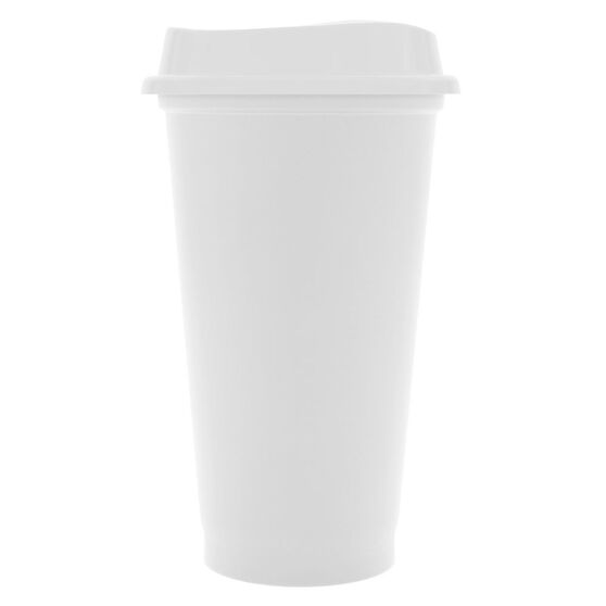 Стакан с крышкой Color Cap White, белый-1