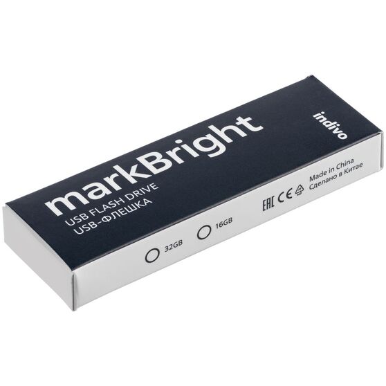 Флешка markBright с синей подсветкой, 16 Гб-9