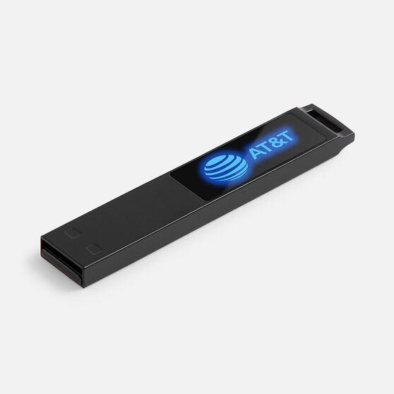 Флешка markBright Black с синей подсветкой, 32 Гб-1