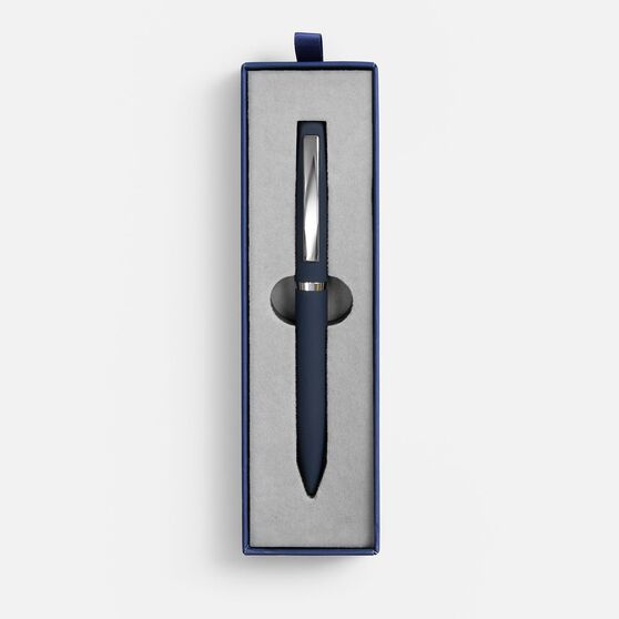 Ручка шариковая Bolt Soft Touch в футляре, синяя-2