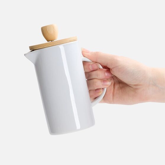 Френч-пресс Ceramero, белый-4