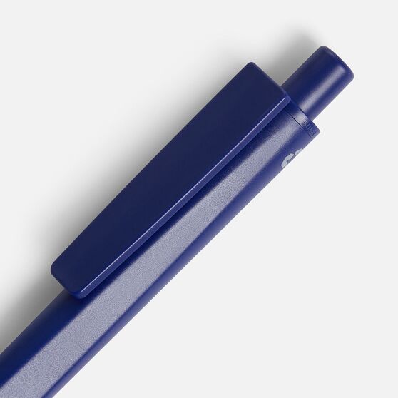 Ручка шариковая Ridge Recycled, темно-синяя-4