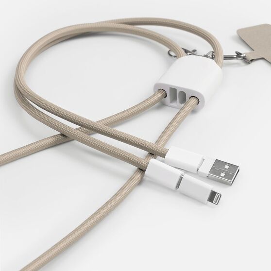 Кабель-ланьярд energyFlex Pro, серо-бежевый-1