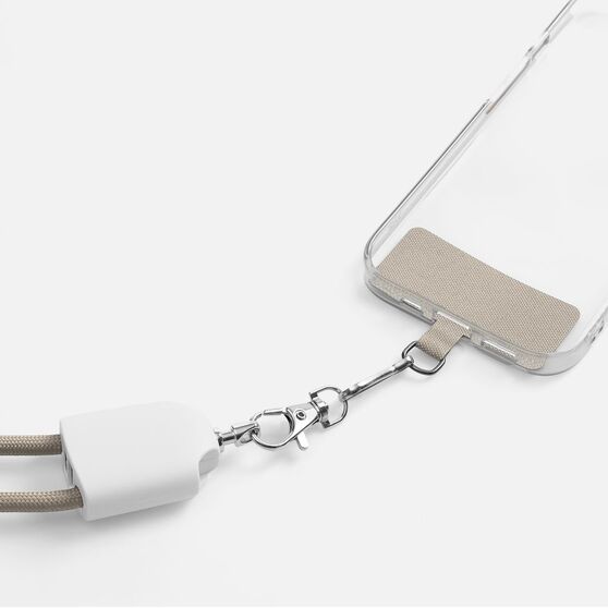 Кабель-ланьярд energyFlex Pro, серо-бежевый-11