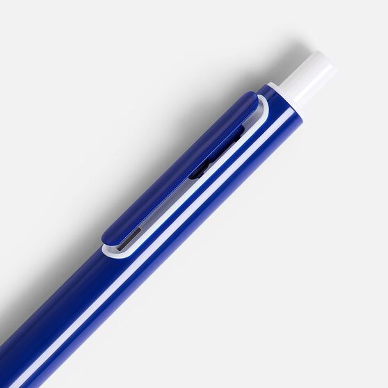 Ручка шариковая Outliner, синяя с белым-5