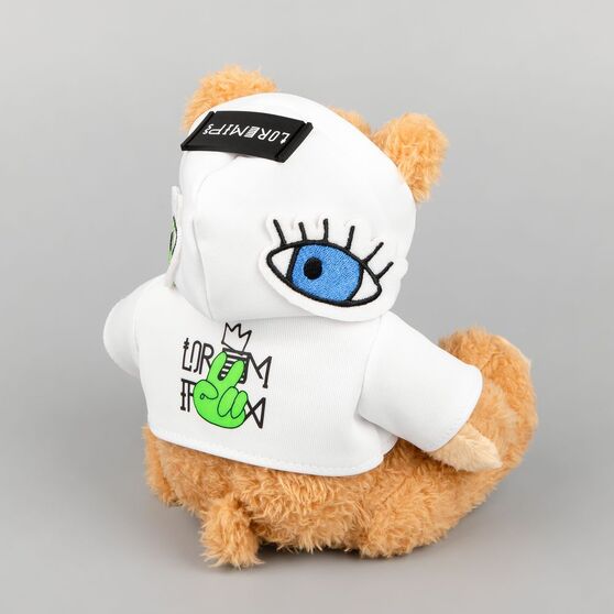 Мягкая игрушка «Мишка Cuddleton» в белом худи-12