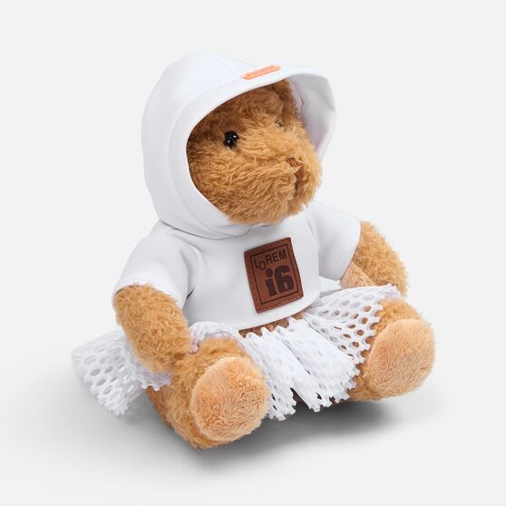 Мягкая игрушка «Мишка Cuddleton» в белом худи-14