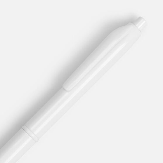 Ручка шариковая Bright Pop, белая-3