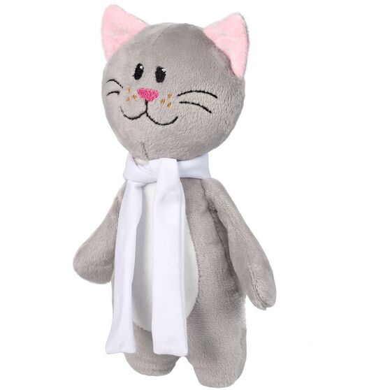Мягкая игрушка Beastie Toys, котик с белым шарфом-2