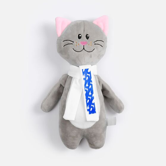 Мягкая игрушка Beastie Toys, котик с белым шарфом-8