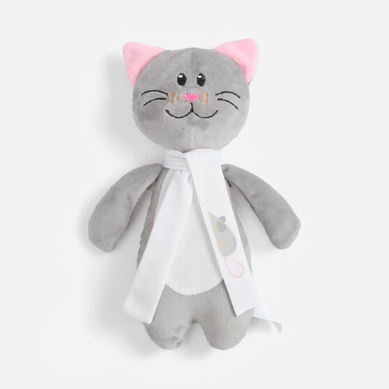 Мягкая игрушка Beastie Toys, котик с белым шарфом-9