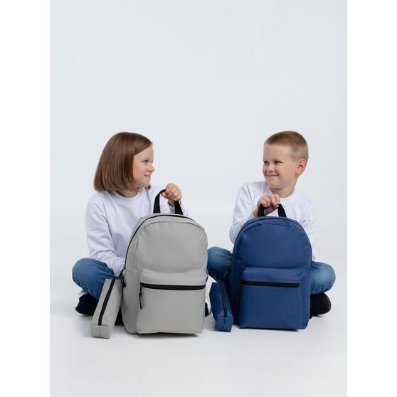 Детский рюкзак Base Kids с пеналом, темно-синий-9