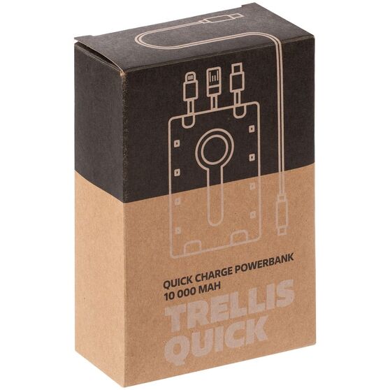 Аккумулятор с быстрой зарядкой Trellis Quick 10000 мАч, синий-9