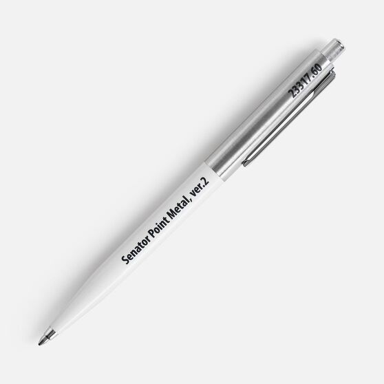 Ручка шариковая Senator Point Metal, ver.2, белая-6