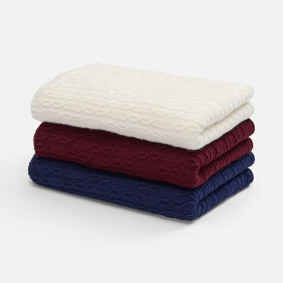 Плед Knitline, белый (молочный)-3