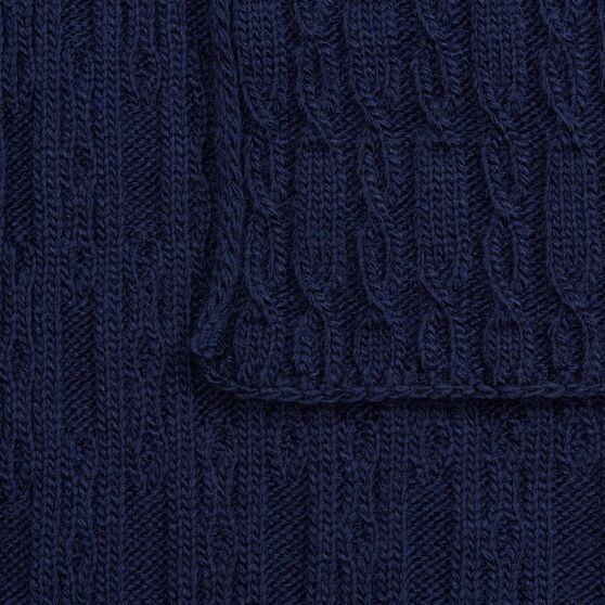 Плед Knitline, темно-синий (сапфир)-2