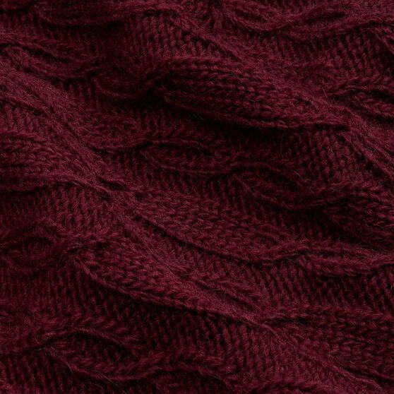 Плед Knitline, темно-красный (бордовый)-2