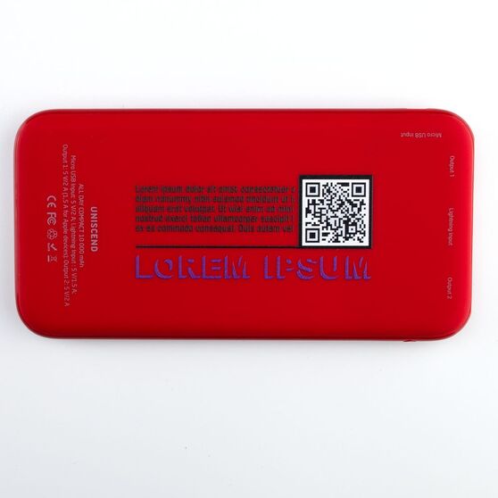 Аккумулятор Uniscend All Day Type-C 10000 мАч, красный-14