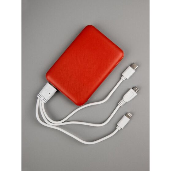 Внешний аккумулятор Uniscend Full Feel Type-C 5000 мАч, красный-6