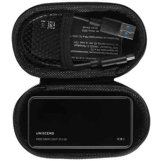 Внешний SSD диск Drop Light, с подсветкой гравировки, 512 Гб-5