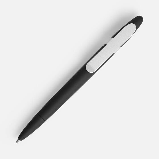 Ручка шариковая Prodir DS5 TSR Metal Clip, черная-2