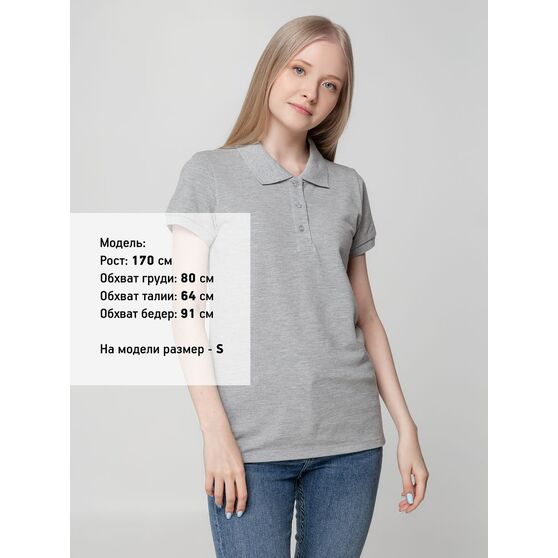 Рубашка поло женская Virma Lady, серый меланж-4