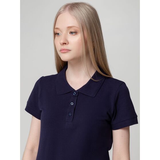 Рубашка поло женская Virma Lady, темно-синяя-8