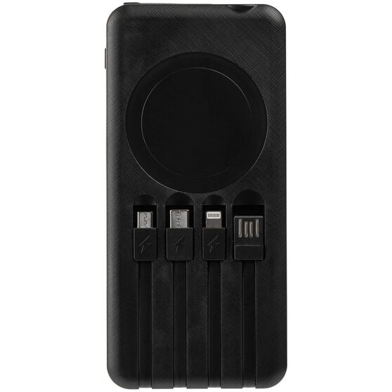 Аккумулятор с беспроводной зарядкой Holiday Maker Wireless, 10000 мАч, красный-3