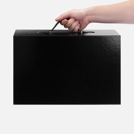 Коробка складная Holdfold, L, черная-5