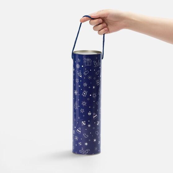 Тубус для бутылки Snowlace, синий-3