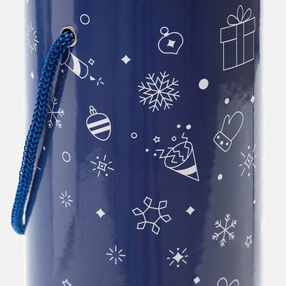 Тубус для бутылки Snowlace, синий-5