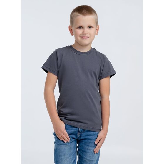 Футболка детская T-Bolka Kids, темно-серая (графит)-6