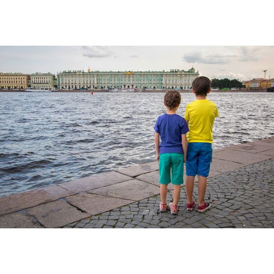 Футболка детская T-Bolka Kids, ярко-синяя-7