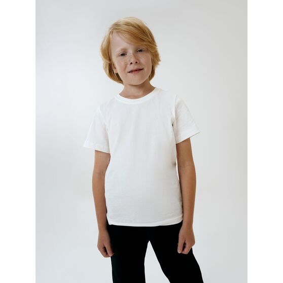 Футболка детская T-Bolka Kids, белая (теплый оттенок)-7