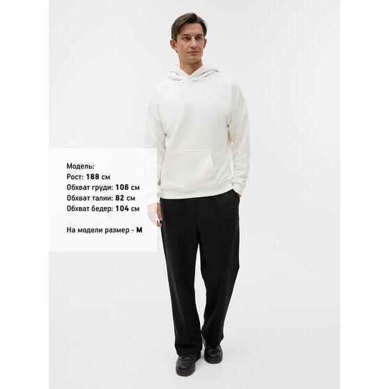 Худи унисекс оверсайз Esplanada, молочно-белое-8