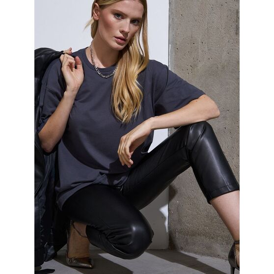 Футболка Oversize Premium, темно-серая (антрацит)-9