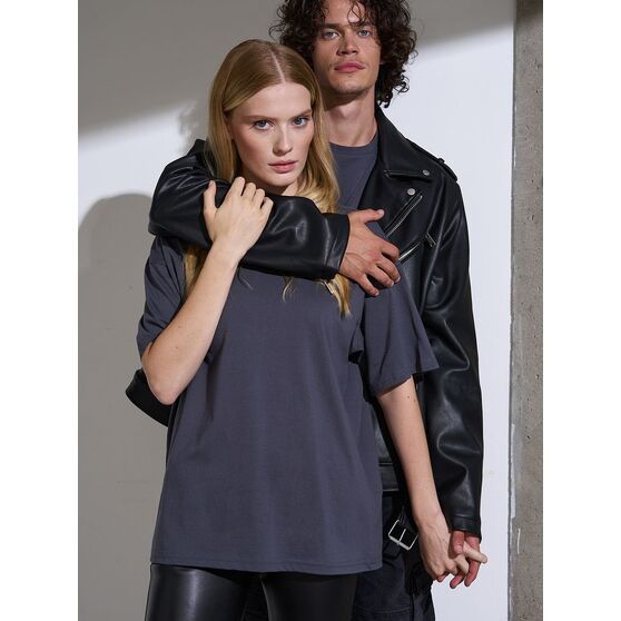 Футболка Oversize Premium, темно-серая (антрацит)-10