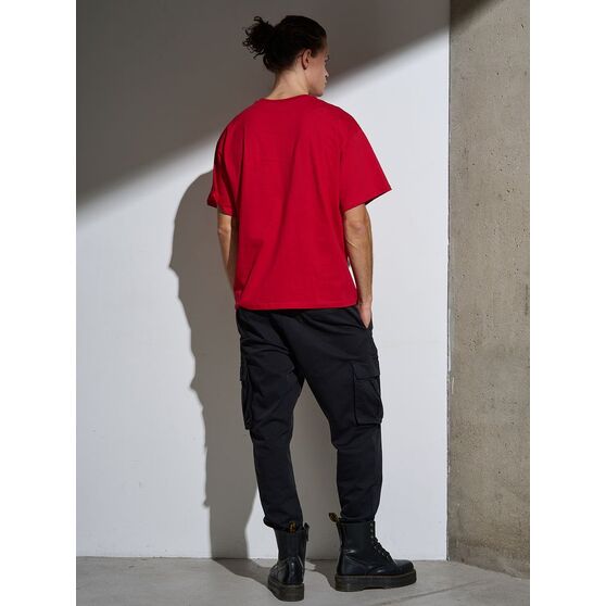 Футболка Oversize Premium, красная-10