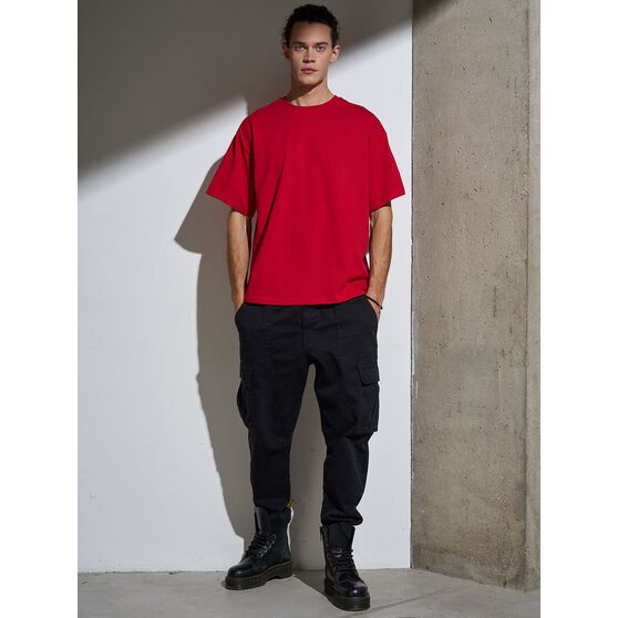 Футболка Oversize Premium, красная-9