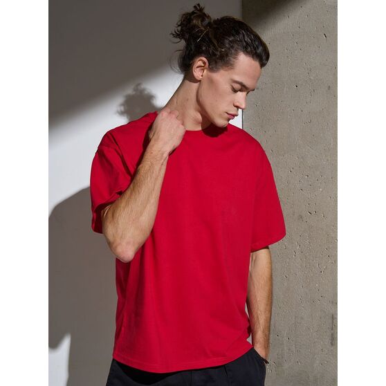 Футболка Oversize Premium, красная-7