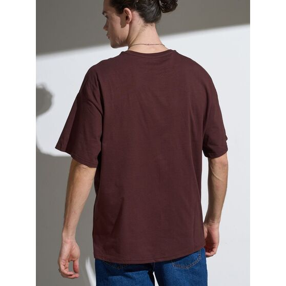 Футболка Oversize Premium, коричневая (шоколад)-2