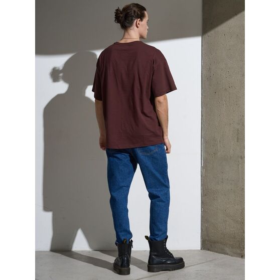 Футболка Oversize Premium, коричневая (шоколад)-3