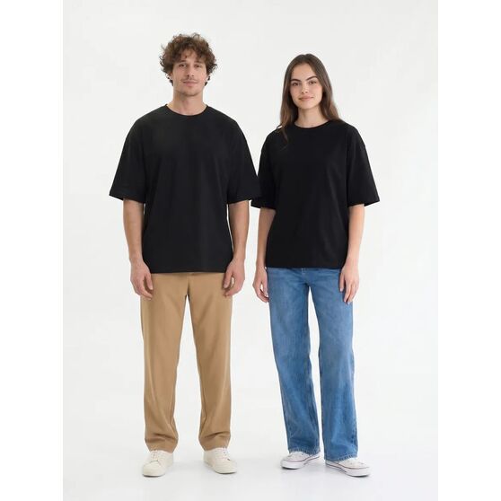 Футболка Oversize Premium 210, черная-10