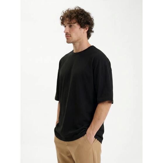 Футболка Oversize Premium 210, черная-3